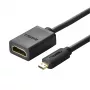 UGREEN 20134-20134 Przejściówka Micro HDMI męski na HDMI żeński - Czarny