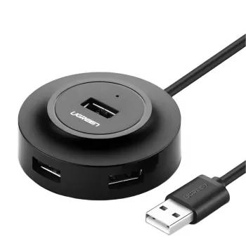 UGREEN 4-in-1 USB 2.0 Hub (20777) - Czarny