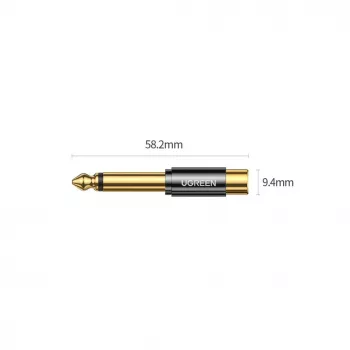 UGREEN 6.35mm Jack na RCA Żeński Złoty Adapter AV169 80731