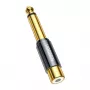 UGREEN 6.35mm Jack na RCA Żeński Złoty Adapter AV169 80731