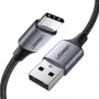 Kabel UGREEN 60128 USB-C do USB-A 2m Czarny - USB 2.0, 480 Mbps, Szybkie Ładowanie 3A
