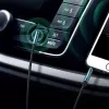 UGREEN Kątowy kabel AUX 2 x Mini Jack 3.5 mm 1.5m Niebieski (AV112)