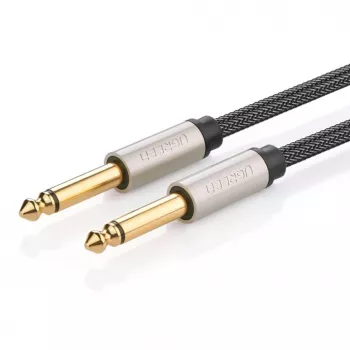 UGREEN AV128 10639 Mono TS Cable 6.35mm Jack to 6.35mm Jack 3m - Gray