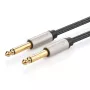 UGREEN AV128 10639 Mono TS Cable 6.35mm Jack to 6.35mm Jack 3m - Gray