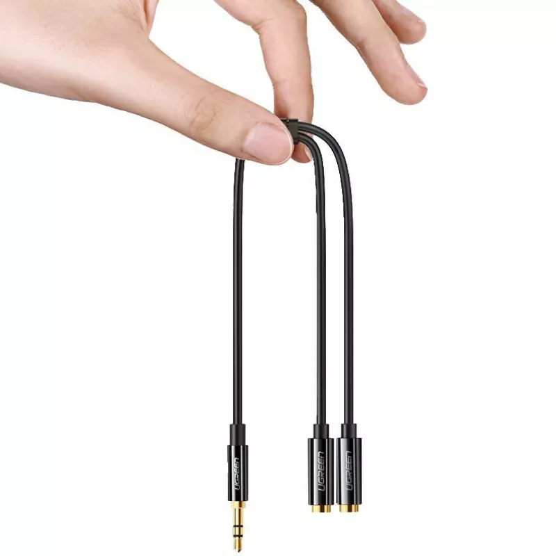 UGREEN AV134 kabel rozdzielający audio Y 3,5 mm 20cm biały