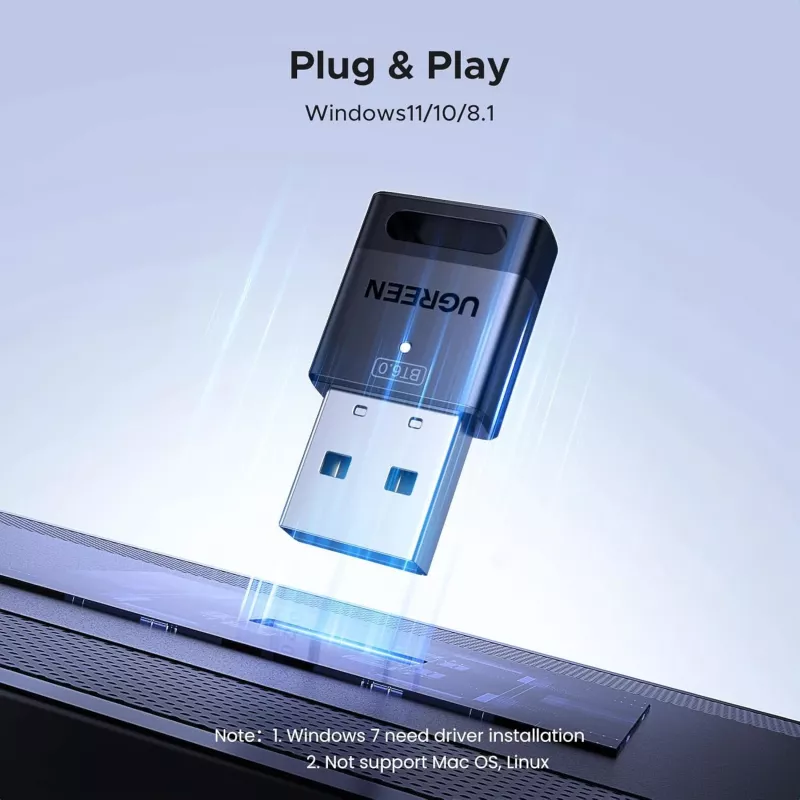 UGREEN Bluetooth 6.0 Adapter USB - Czarny