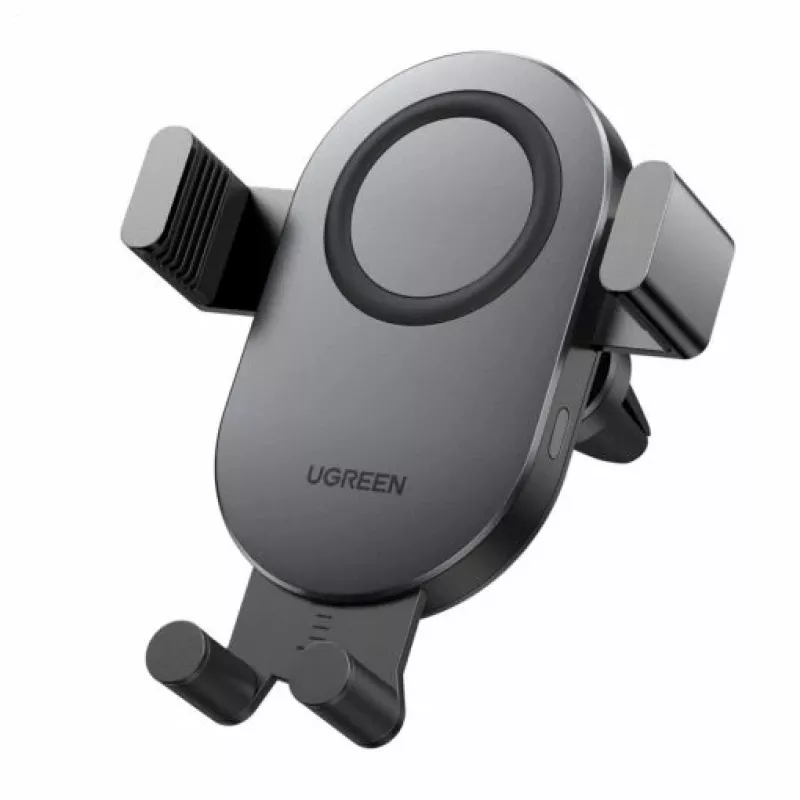 UGREEN Samochodowa Ładowarka Bezprzewodowa Qi 15W Uchwyt na Telefon na Kratkę Nawiewu Czarny (40118 CD256)