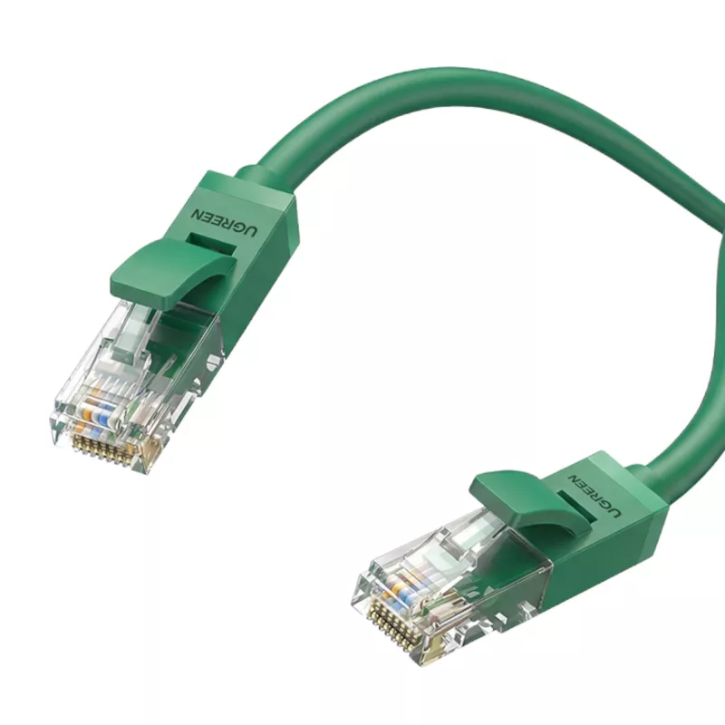 UGREEN Cat6 Kabel Ethernet 1m Zielony – 1Gbps, 250MHz, RJ45