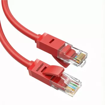 UGREEN Cat6 UTP Kabel Ethernet 2M Czerwony – 10Gbps Szybki Kabel Sieciowy RJ45