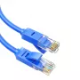 UGREEN Cat6 UTP płaski kabel Ethernet 1m niebieski - 10Gbps 250MHz RJ45 przewód sieciowy