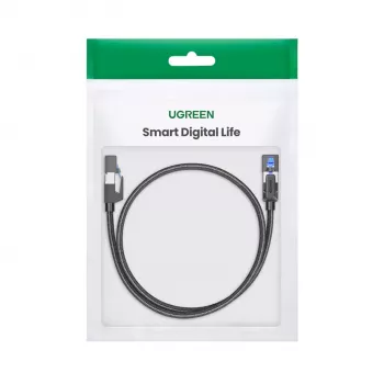 UGREEN Cat8 nylonowy pleciony kabel Ethernet - 40Gbps z wtykami modularnymi - 1m
