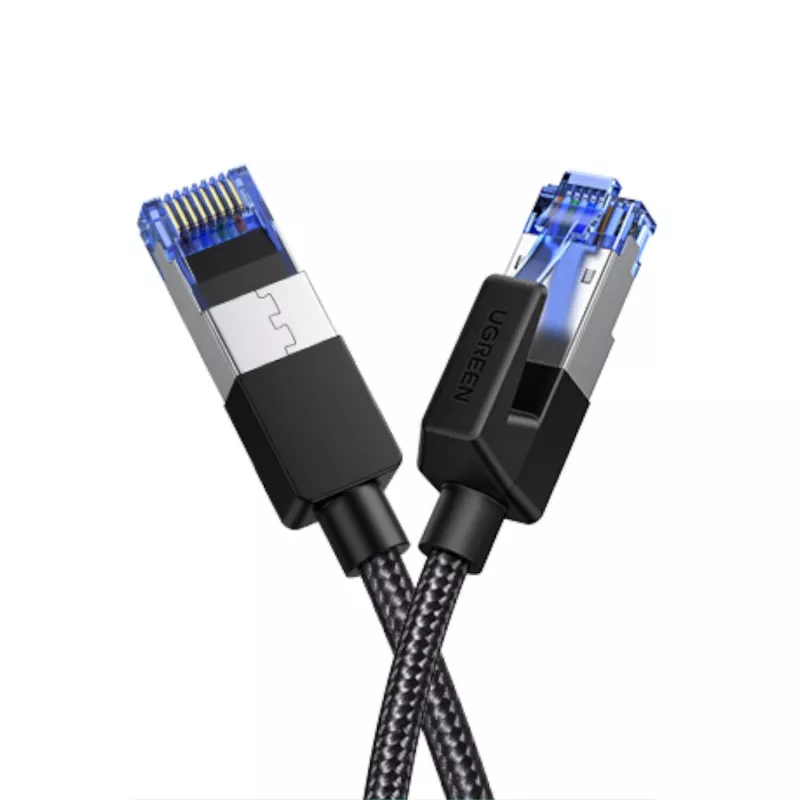 UGREEN Cat8 nylonowy pleciony kabel Ethernet - 40Gbps z wtykami modularnymi - 1m