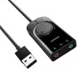 UGREEN CM129 USB-A na 3,5 mm zewnętrzny adapter dźwięku stereo - czarny