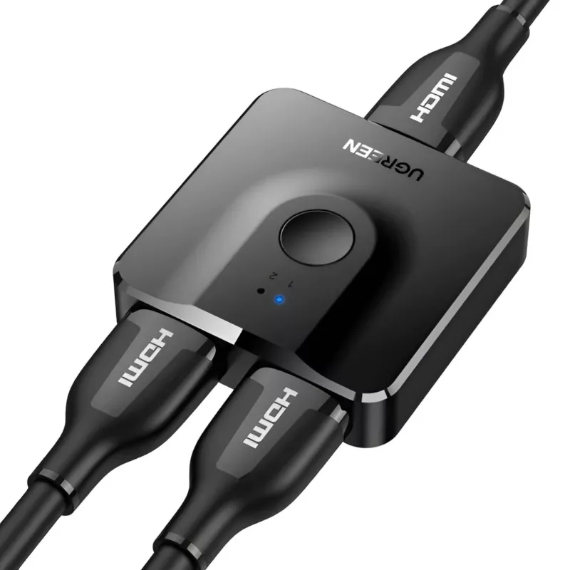 UGREEN CM217-50966 2-w-1 Dwukierunkowy Przełącznik HDMI 4K - Czarny