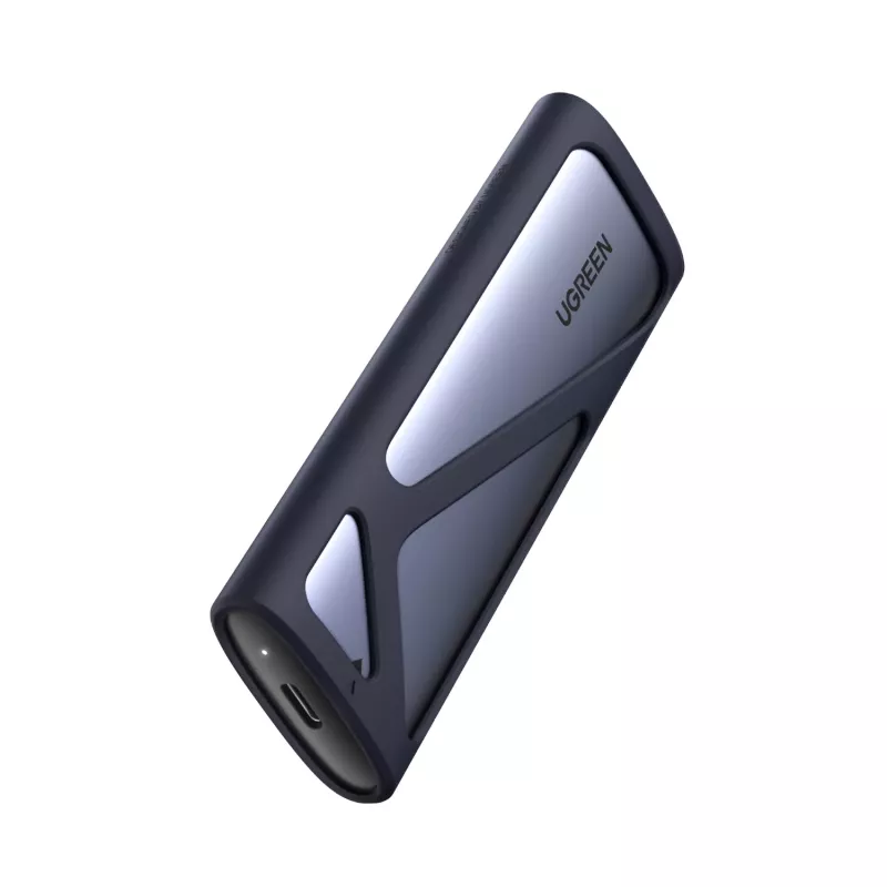 UGREEN CM400-90264 M.2 NVMe/SATA SSD Obudowa 10Gbps USB-C 3.2 Gen 2 Bezśrubowa Aluminiowa Srebrna
