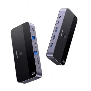 UGREEN CM664 KVM Switch HDMI 2x1 4K@60Hz Czarny