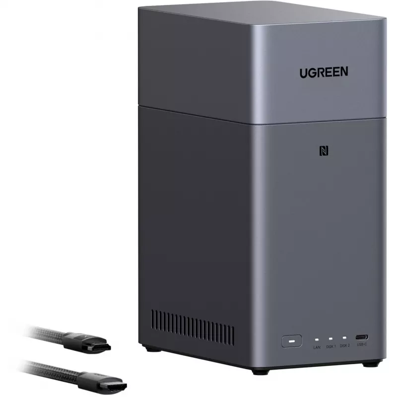 Zestaw UGREEN DH2300 + 2x 6 TB Seagate IronWolf HDD (Czarny)