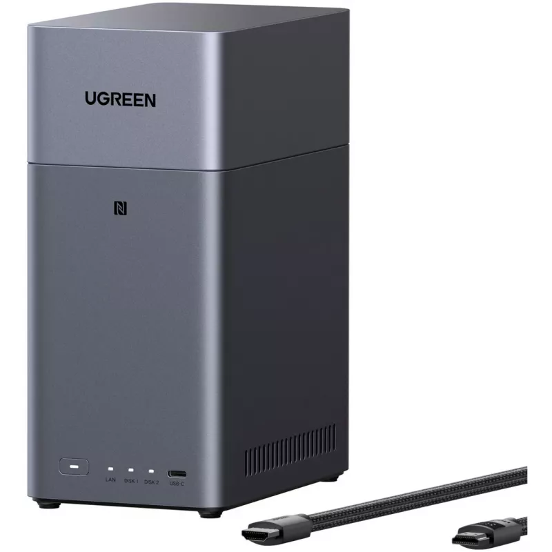 Zestaw UGREEN DH2300 + 2x 6 TB Seagate IronWolf HDD (Czarny)