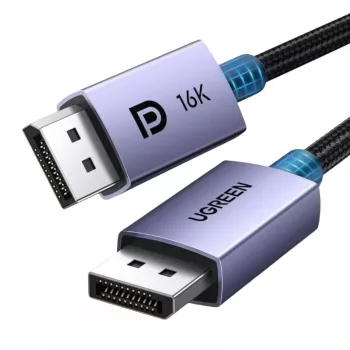 UGREEN DisplayPort 2.1 Męski-Męski Kabel Pleciony 16K 3M