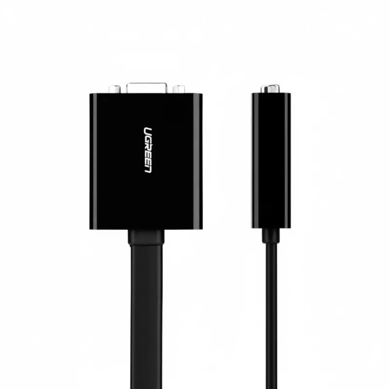 UGREEN DVI-D 24+1 na VGA aktywny adapter wideo (męski na żeński) – czarny