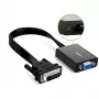 UGREEN DVI-D 24+1 na VGA aktywny adapter wideo (męski na żeński) – czarny