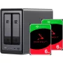 UGREEN DXP2800+ 2x Seagate IronWolf HDD Bundle - 2-zatokowe NAS z Intel Celeron N5105, 8GB DDR4, 2x 2.5GbE, 2x 4TB HDD w zestawie