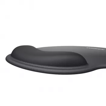 UGREEN Ergonomic Mouse Pad LP668 - Żelowy podpórka pod nadgarstek, gładka powierzchnia z tkaniny, antypoślizgowa gumowa podstawa, czarny