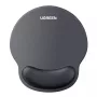 UGREEN Ergonomic Mouse Pad LP668 - Żelowy podpórka pod nadgarstek, gładka powierzchnia z tkaniny, antypoślizgowa gumowa podstawa, czarny