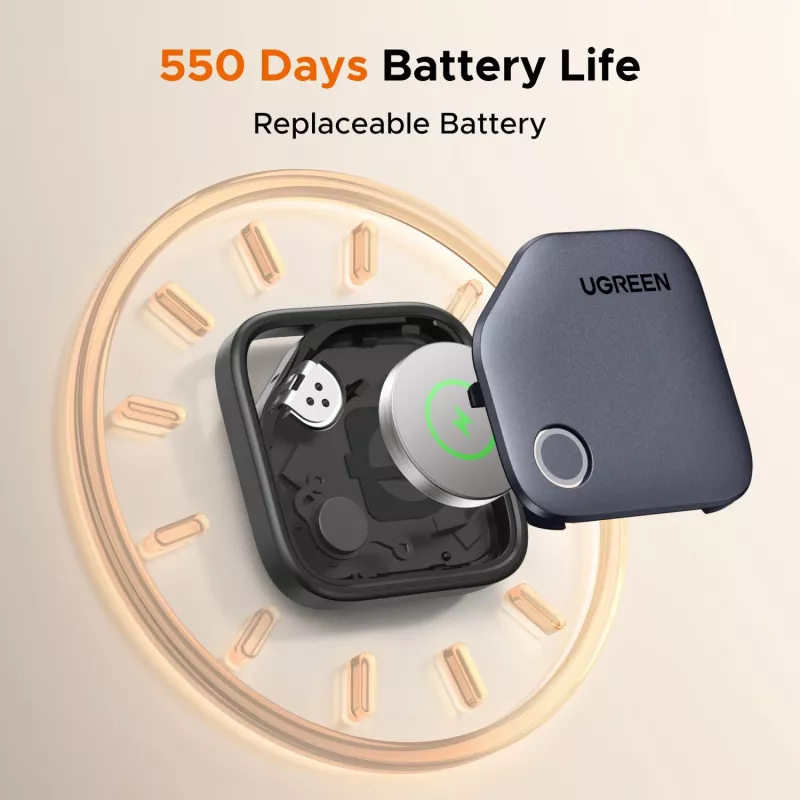 Lokalizator Bluetooth UGREEN FineTrack CM829 do Samsung SmartThings, czarny