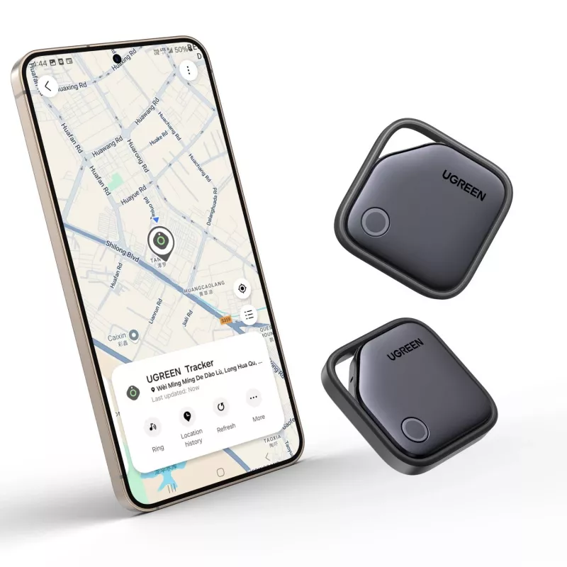 Lokalizator Bluetooth UGREEN FineTrack CM829 do Samsung SmartThings, czarny