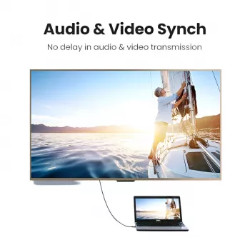 UGREEN HD101 HDMI 4K kabel z rdzeniem ferrytowym, męski-męski, 10m - czarny