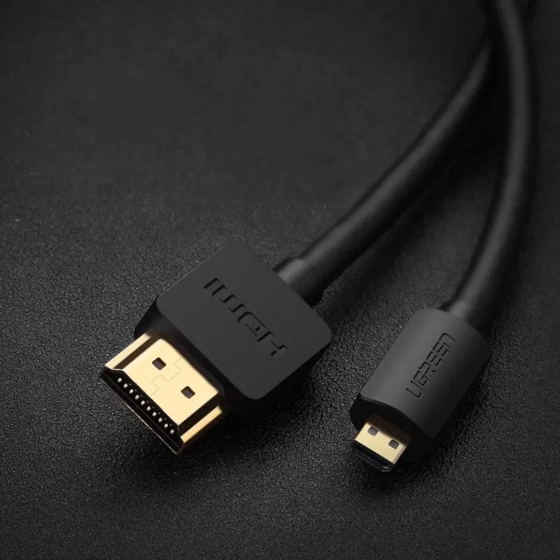 UGREEN HD127 Micro HDMI na HDMI Kabel 4K 3D 1,5 m Czarny