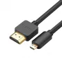 UGREEN HD127 Micro HDMI na HDMI Kabel 4K 3D 1,5 m Czarny