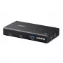UGREEN HDMI 2.0 Przełącznik KVM 2-wejścia 1-wyjście, 2 komputery 1 monitor, 4K@60Hz, 3-portowy hub USB 2.0, przełączanie przyciskiem i skrótem klawiszowym, stop aluminium, HDCP 2.2, HDR10