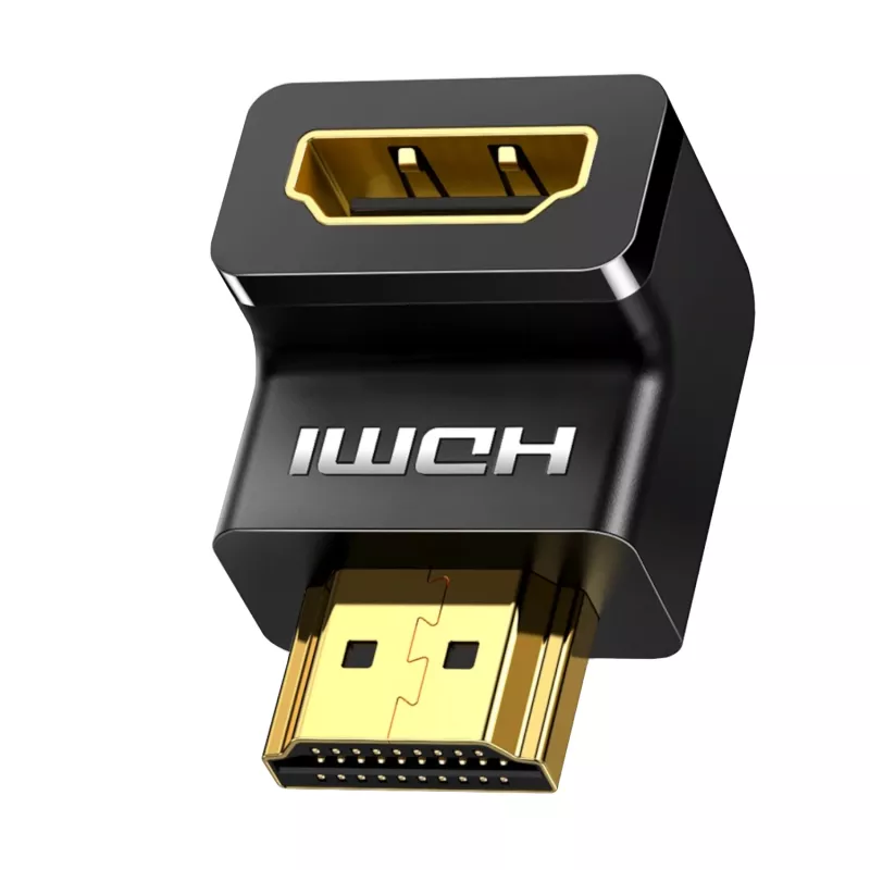 UGREEN HDMI kątowy adapter 90 stopni dół 4K 60Hz HD112 czarny