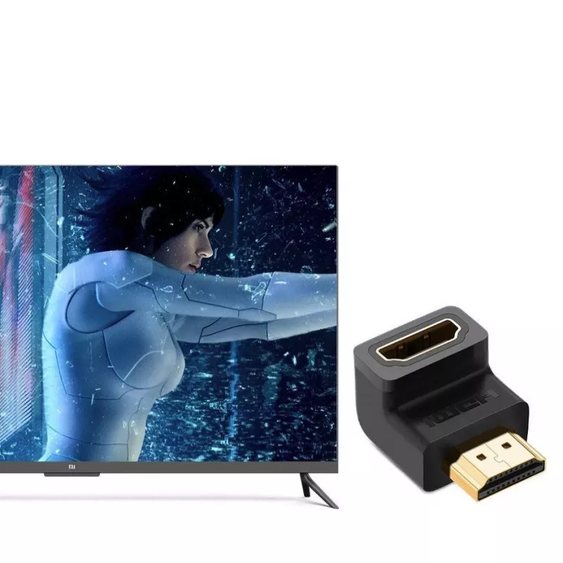 UGREEN HDMI kątowy adapter 90 stopni dół 4K 60Hz HD112 czarny