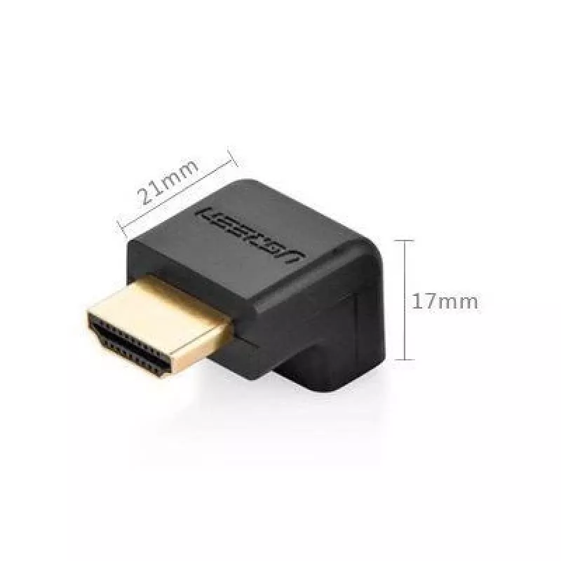 UGREEN HDMI kątowy adapter 90 stopni dół 4K 60Hz HD112 czarny