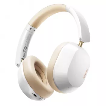 UGREEN HiTune Max 5C Bezprzewodowe słuchawki nauszne, hybrydowa ANC, Bluetooth 5.4, przetworniki 40 mm, bateria 40 h - Beżowy