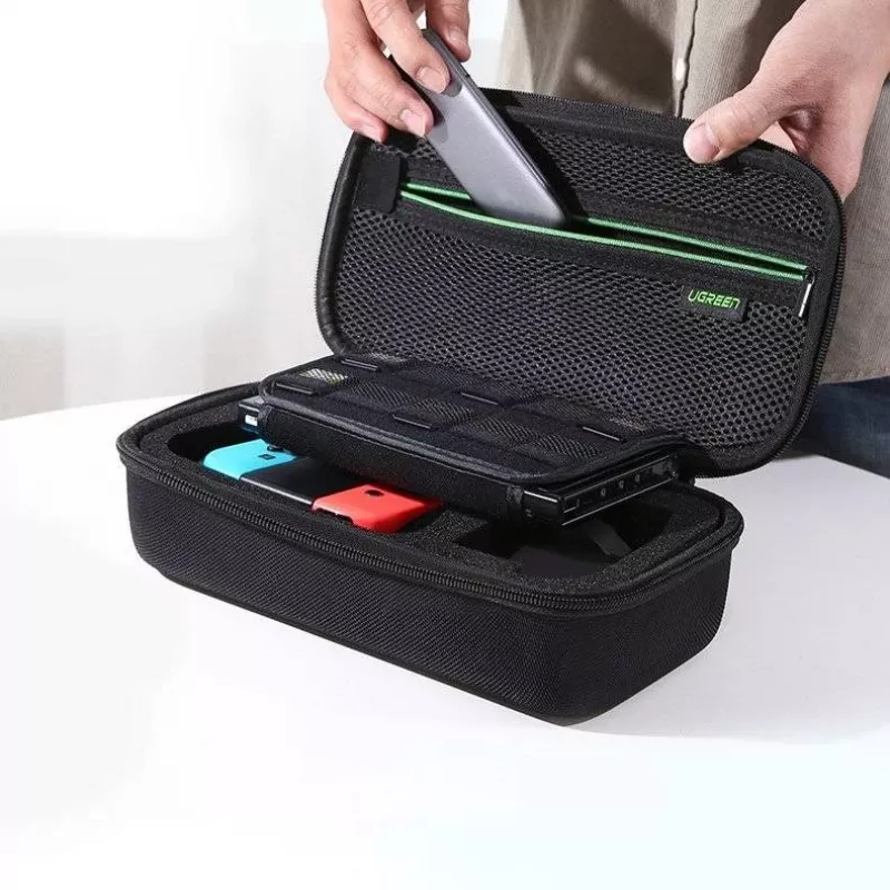 UGREEN LP145 etui ochronne do Nintendo Switch, twarda skorupa EVA, Oxford czarny