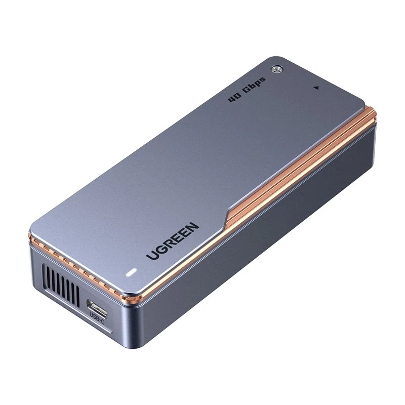 Obudowa zewnętrzna UGREEN D703 M.2 NVMe SSD USB4 40Gbps, bez narzędzi, aluminium, kolor Space Grey