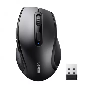 UGREEN M511 Ergonomiczna mysz bezprzewodowa 2.4GHz - Czarna