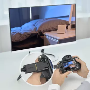 UGREEN Micro HDMI męski na żeński HDMI Adapter – 4K@60Hz, złocone, czarny