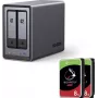 UGREEN NASync DXP2800 2-kieszeniowy NAS z 16 TB (2x 8 TB Seagate IronWolf) Intel N100 8 GB DDR5