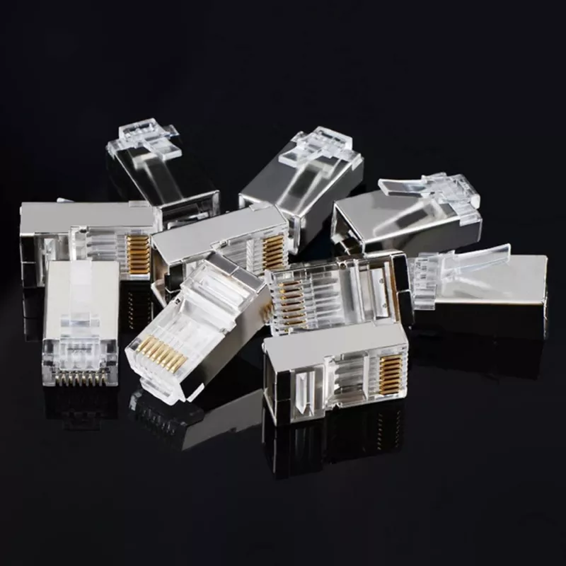 UGREEN NW111 RJ45 Cat6 Głowica sieciowa Ethernet 100 szt. - Srebrny/Przezroczysty
