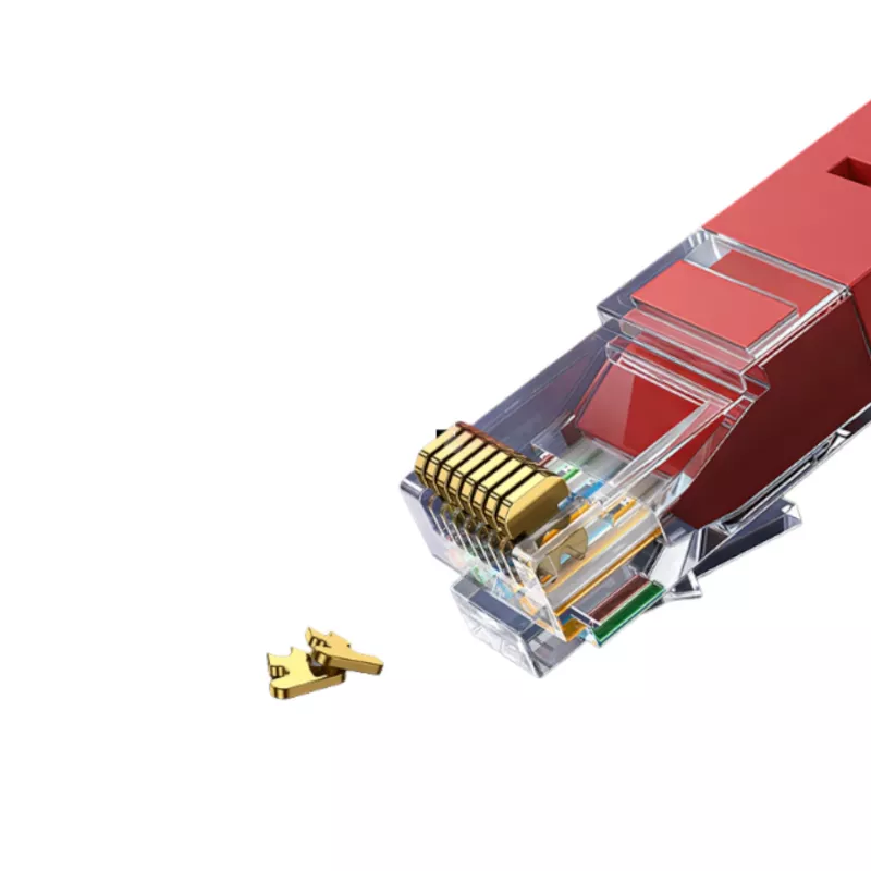 UGREEN RJ45 CAT6 Ethernet 0,5 m Kabel LAN - Czerwony (1Gbps, 250MHz)