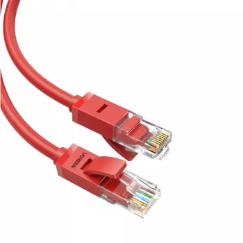 UGREEN RJ45 CAT6 Ethernet 0,5 m Kabel LAN - Czerwony (1Gbps, 250MHz)