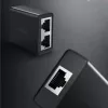UGREEN RJ45 Splitter Adapter 2 Pack (Czarny) - Rozdzielacz sieci Ethernet, 1x RJ45 męski do 2x RJ45 żeński, 100Mbps, kompatybilny z Cat5/Cat5e/Cat6, pasywny, Plug & Play