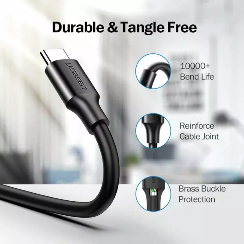 UGREEN US184 USB-A do USB-C 3.0 Kabel 1,5 m Czarny