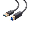 UGREEN US210 USB 3.0 A do B kabel, 2m, czarny