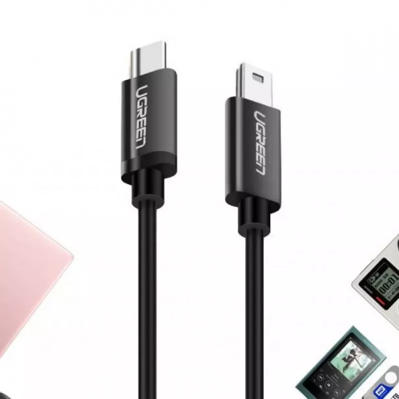 UGREEN US242 Kabel USB-C na Mini USB 1m Czarny